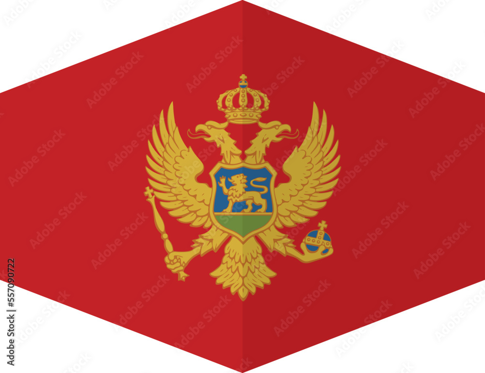 Montenegro flag background with cloth texture.Montenegro Flag vector illustration eps10. Montenegro flag background with cloth texture.Montenegro Flag vector illustration eps10.