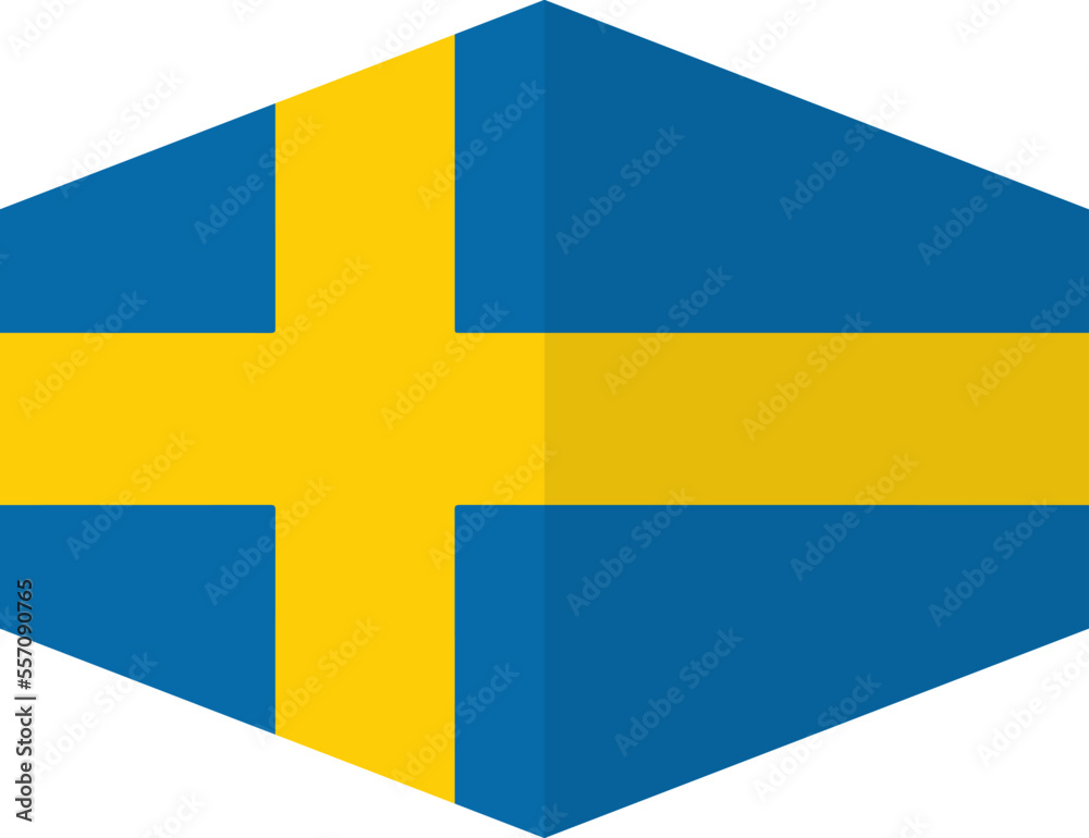 Sweden flag background with cloth texture.Sweden Flag vector illustration eps10. Sweden flag background with cloth texture.Sweden Flag vector illustration eps10.
