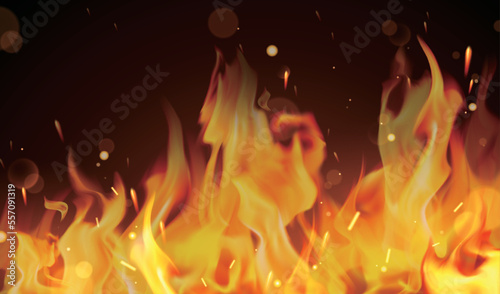 3d flaming fire illustration