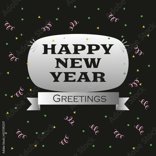 Happy New Year Vector illustrations