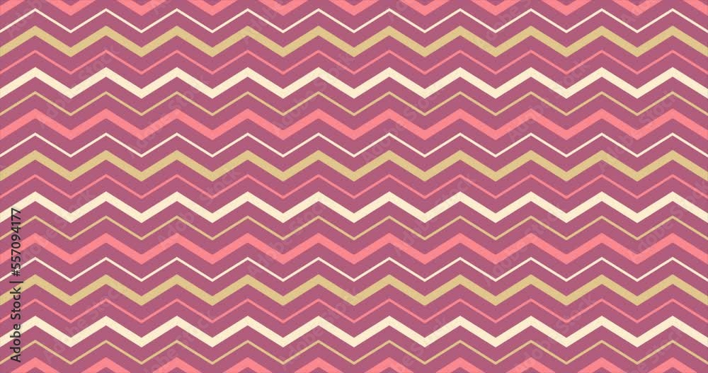 Abstract zig zag wave line background animation pink yellow white gradation color Abstract zig zag wave line background animation pink yellow white gradation color