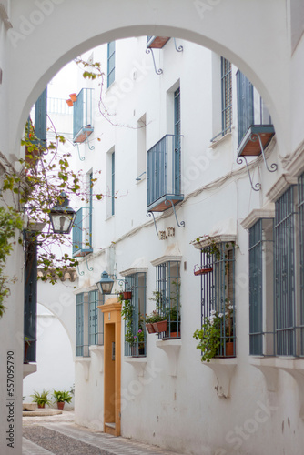 Andalusian street white and blue
