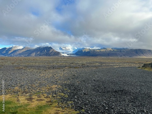 Glacial mountain hidden in the sky