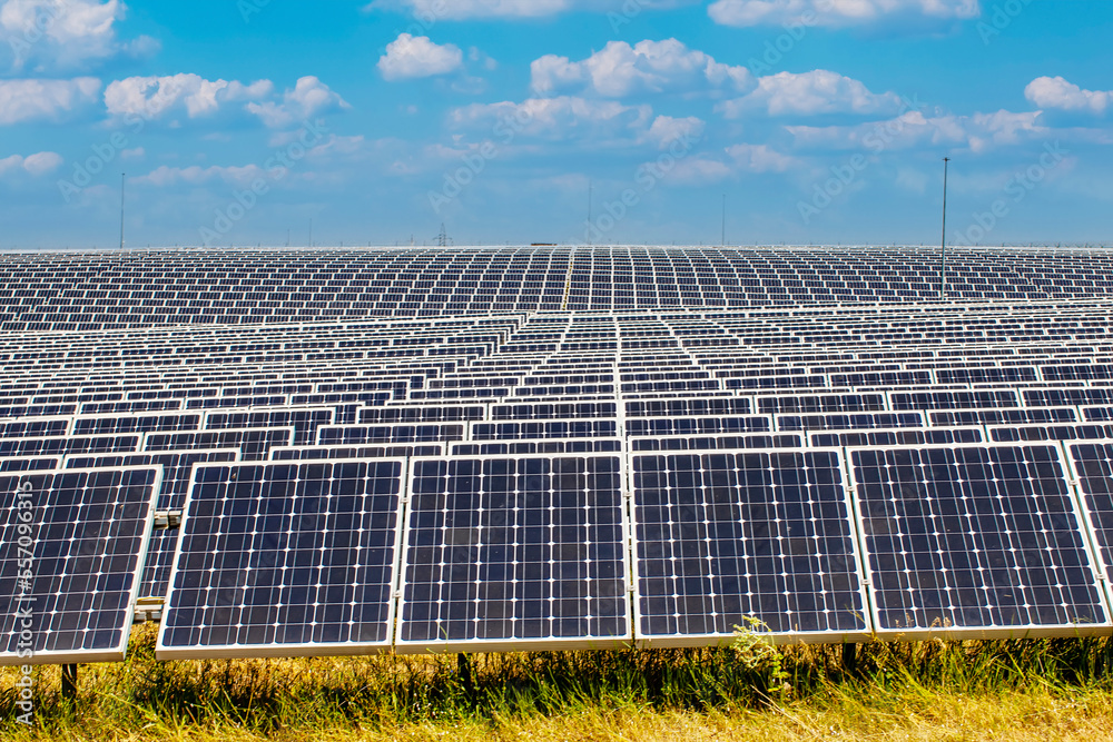 hundreds solar energy modules or panels rows along the dry lands hundreds solar energy modules or panels rows along the dry lands