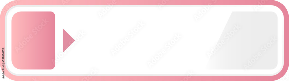 Pink long rectangle note paper with button, vector template illustration Pink long rectangle note paper with button, vector template illustration