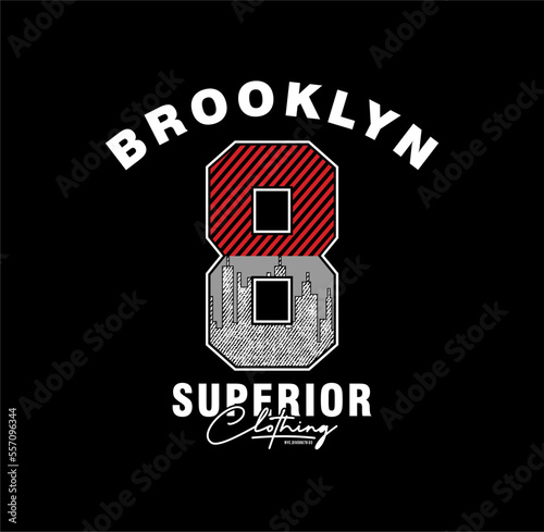 Brooklyn remix typography, t-shirt graphics, vectors