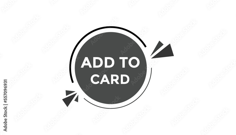 Add to Card  button web banner templates. Vector Illustration
