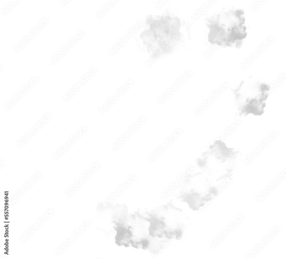 Obraz premium white Smoke Heart element