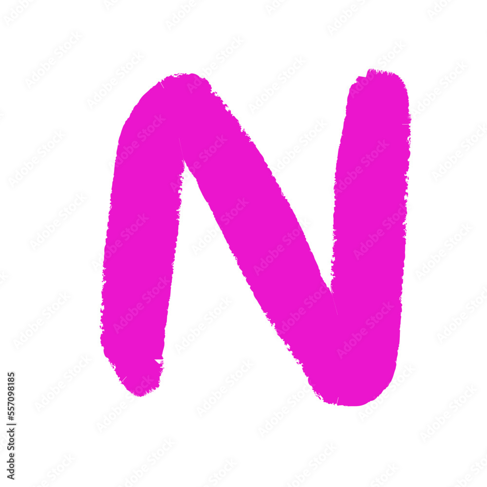 Alphabet Color Crayon N uppercase letter Alphabet Color Crayon N uppercase letter