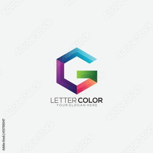 Free Download letter g logo design vector gradient initial - GFXLoad