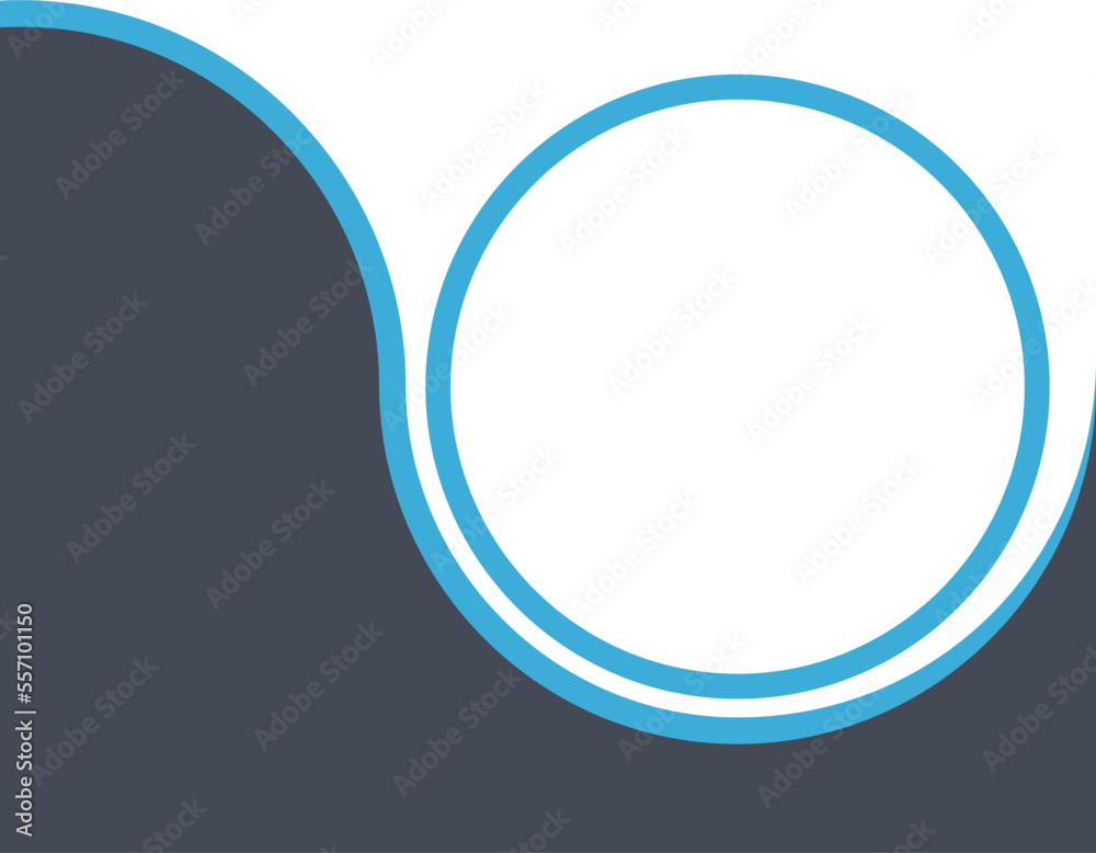 Modern Abstract Curve Border With Circle Frame