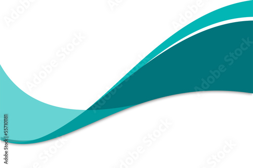 Modern Abstract Curve Border Element