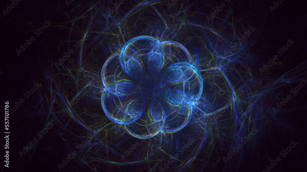 3D rendering abstract multicolor technology fractal light background 3D rendering abstract multicolor technology fractal light background
