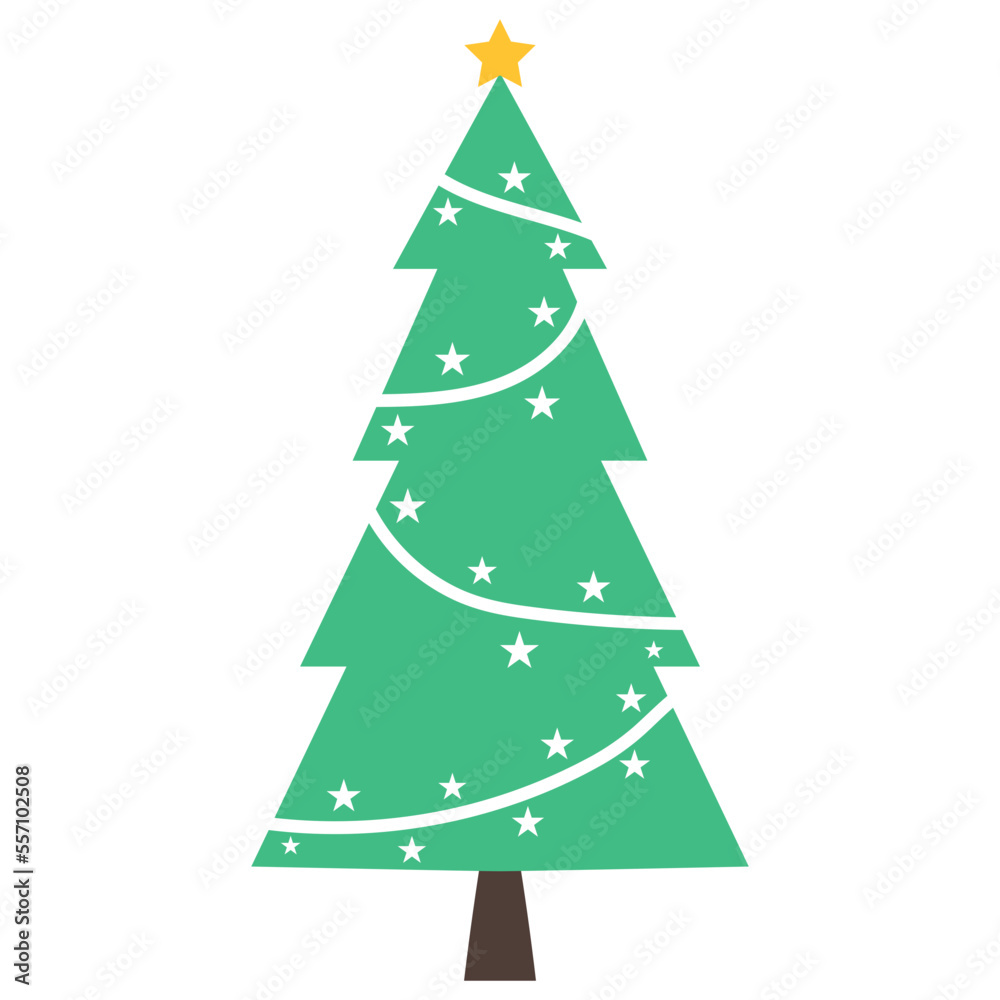 Fototapeta premium Christmas tree icon