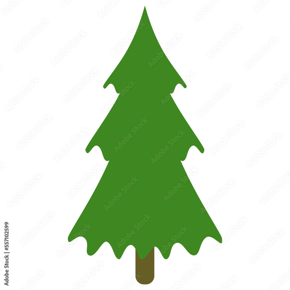 Obraz premium Christmas tree icon