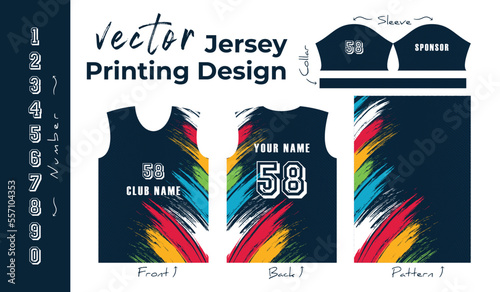Abstract vector design for jersey printing,
Background pattern for sports team jersey
