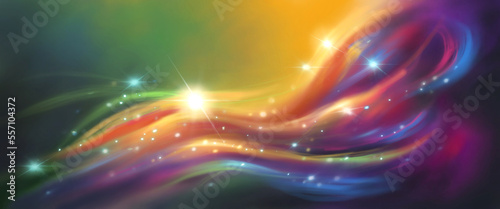 abstract background with glowing lines digital art for card decoration illustration