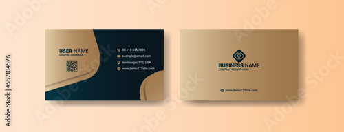 Corporate premium modern business card template vector design