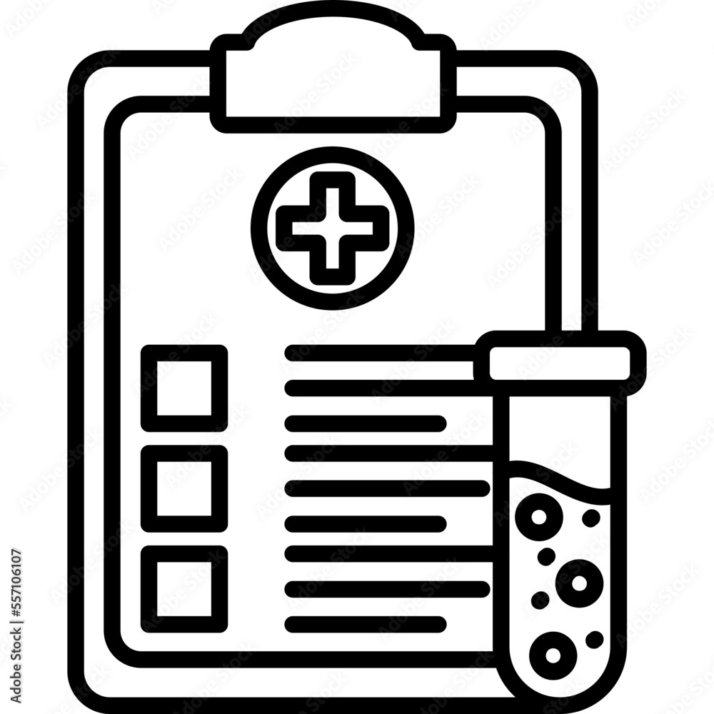 Fototapeta premium Test result Icon