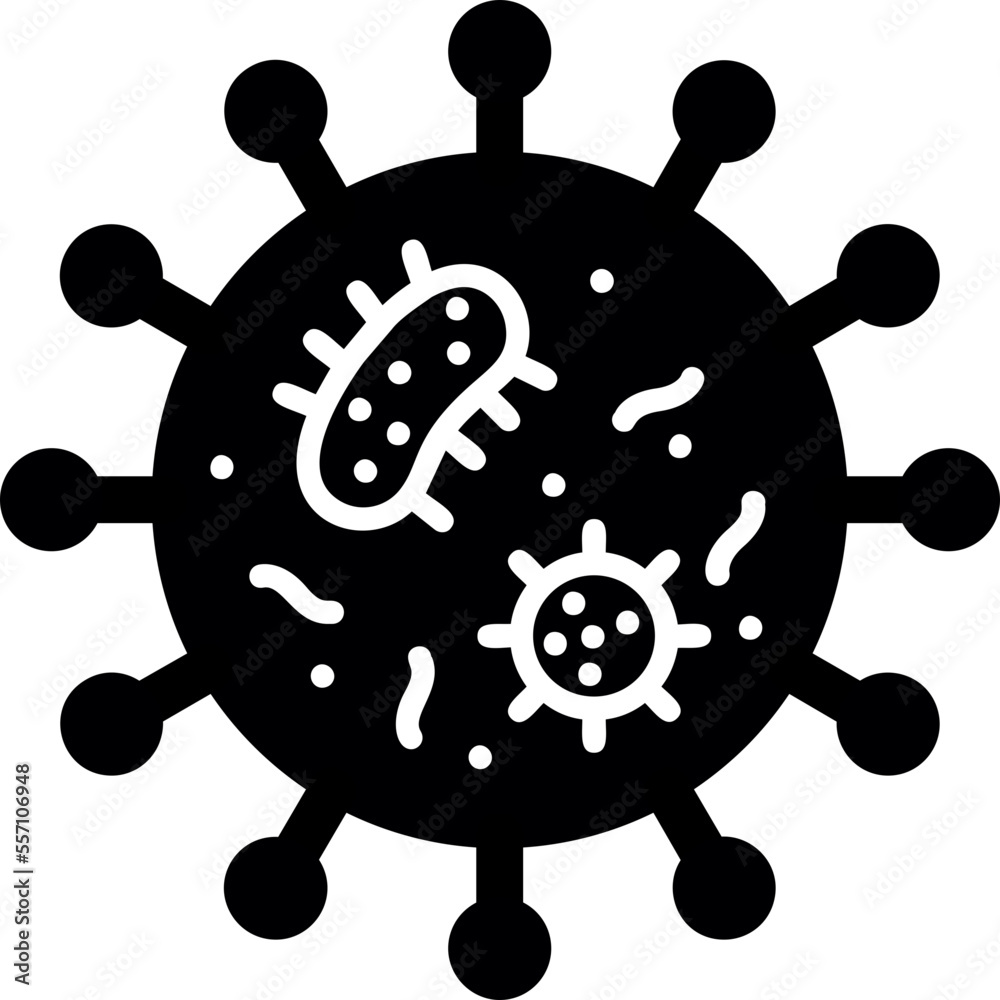 Obraz premium Bacteria Icon
