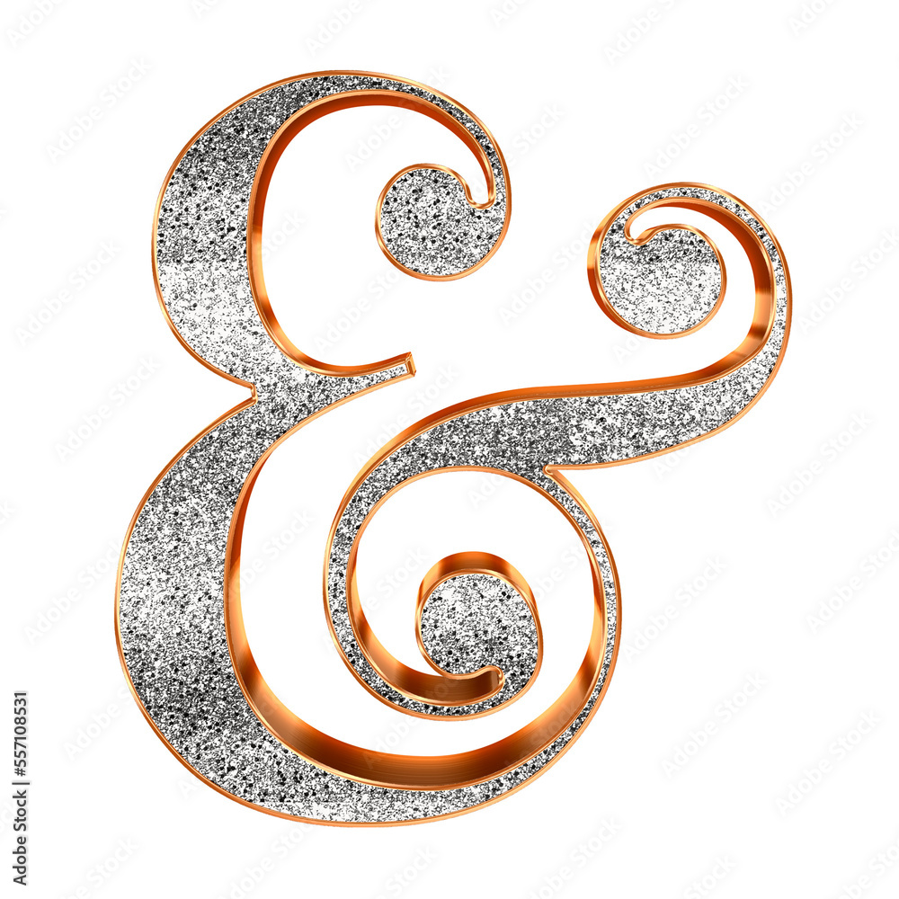 Silver 3D bling punctuation marks. This is a part of a set with the