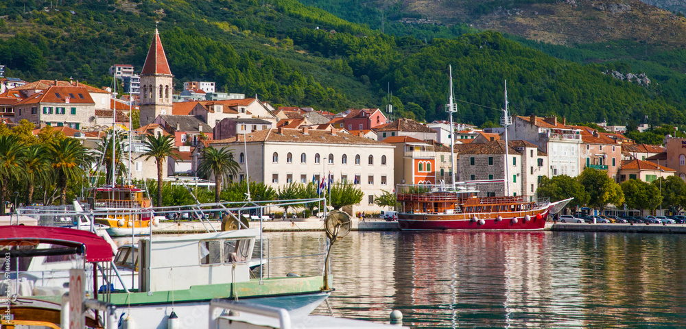 famous Makarska resort, Dalmatia, Croatia, Europe. 