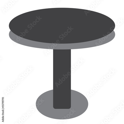 Round Table Flat Icon