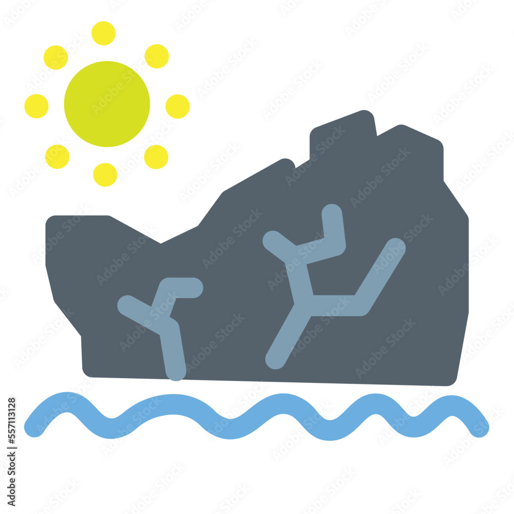 Glacier Flat Icon Glacier Flat Icon