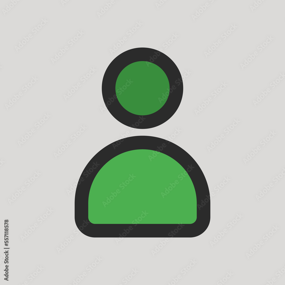 User icon in filled line style about user interface, use for website mobile app presentation User icon in filled line style about user interface, use for website mobile app presentation