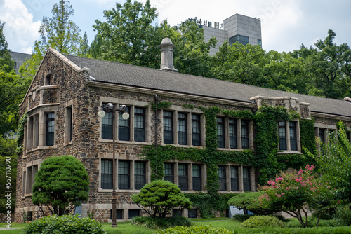 Building in Yonsei University, one of the famous universities in Seoul, South Korea