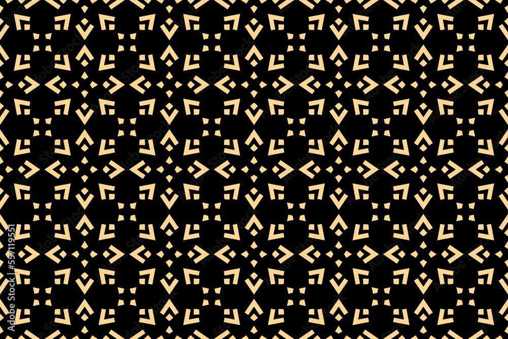 Abstract geometric pattern. A seamless vector background. Gold and black ornament. Graphic modern pattern. Simple lattice graphic design Abstract geometric pattern. A seamless vector background. Gold and black ornament. Graphic modern pattern. Simple lattice graphic design