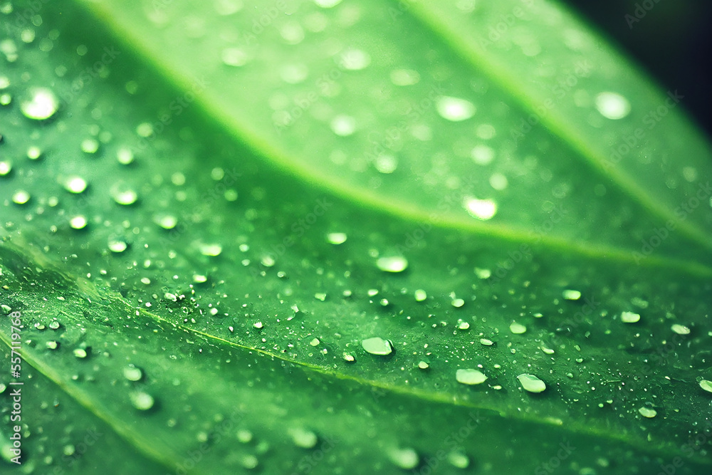 Wet leaves. Generative AI Wet leaves. Generative AI