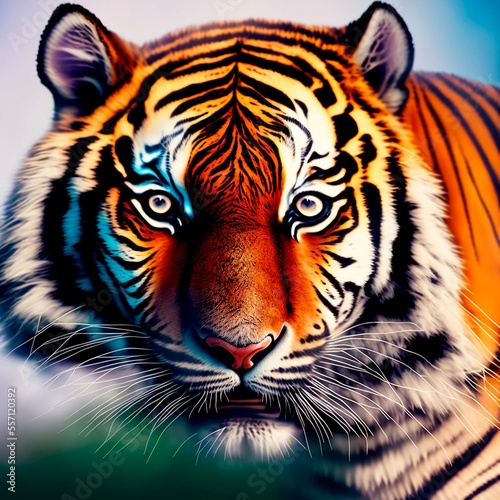 beautiful tiger muzzle  ai