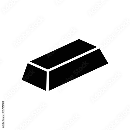 gold bar icon vector design template in white background