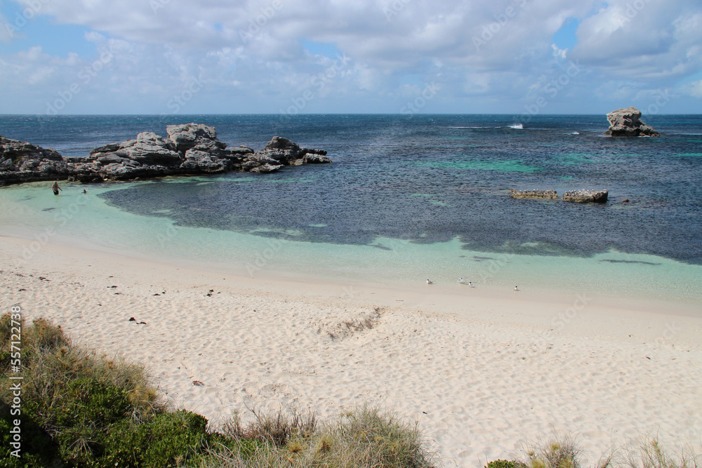 indian ocean at fays bay rottnest island (australia) 