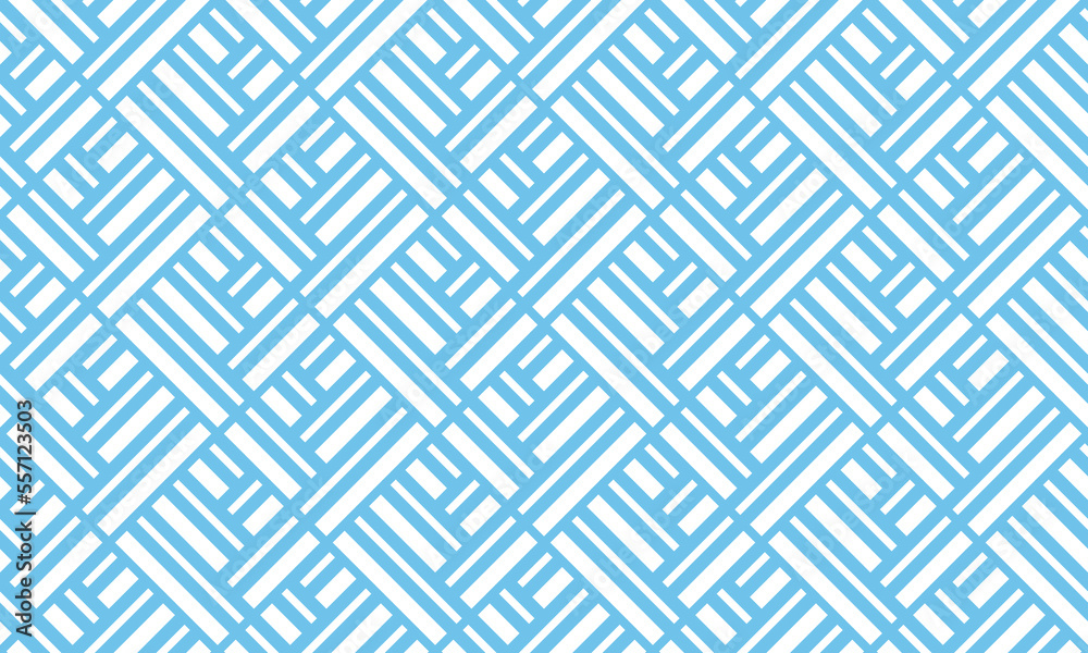 Abstract geometric pattern with stripes, lines. Seamless vector background. White and blue ornament. Simple lattice graphic design Abstract geometric pattern with stripes, lines. Seamless vector background. White and blue ornament. Simple lattice graphic design