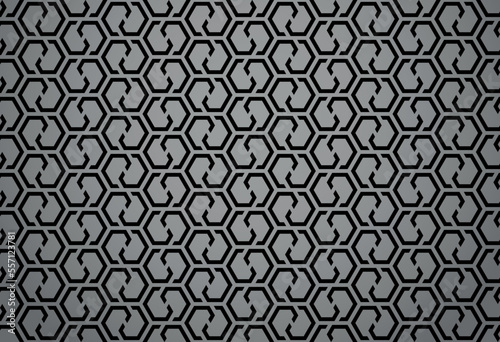 Abstract geometric pattern. A seamless vector background. Black and gray ornament. Graphic modern pattern. Simple lattice graphic design