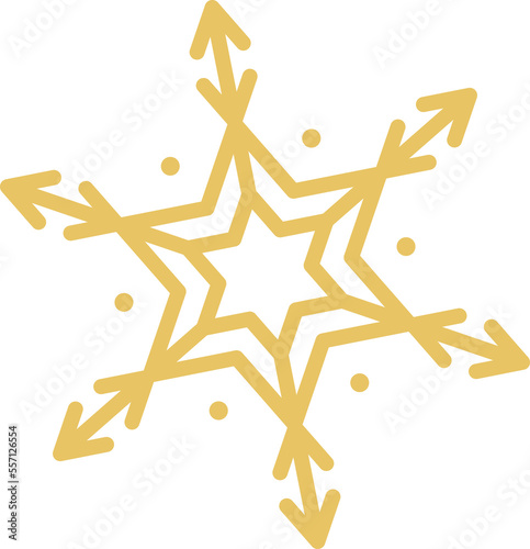 Wallpaper Mural Golden snowflake Torontodigital.ca