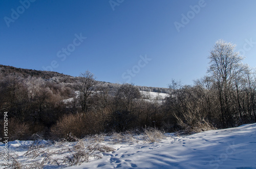 Fototapeta Naklejka Na Ścianę i Meble -  Bieszczady zimą