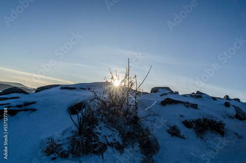 Fototapeta Naklejka Na Ścianę i Meble -  Bieszczady zachód słońca 