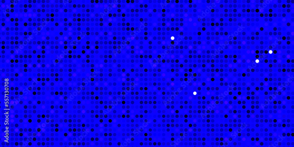 Dark BLUE vector background with spots.