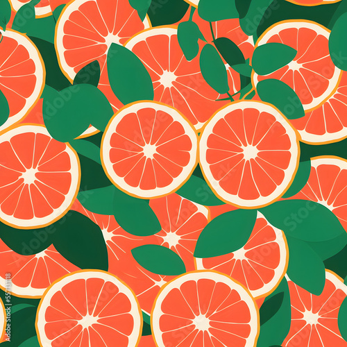 Grapefruit illustration