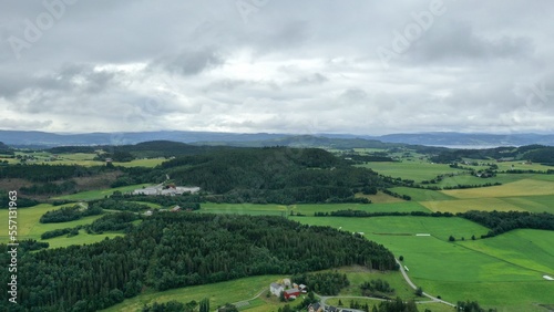 survol du fjord de Trondheim et Château de Steinvikholm (Trondheimsfjord)