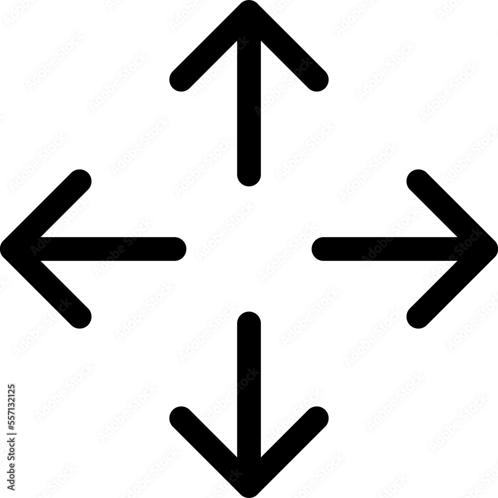 arrows expand thin line edit, editing icon