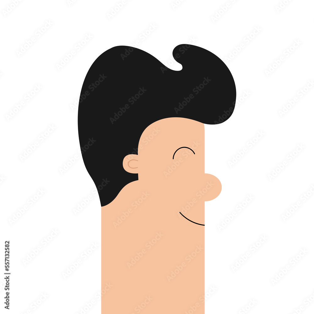 funny shaped head cartoon