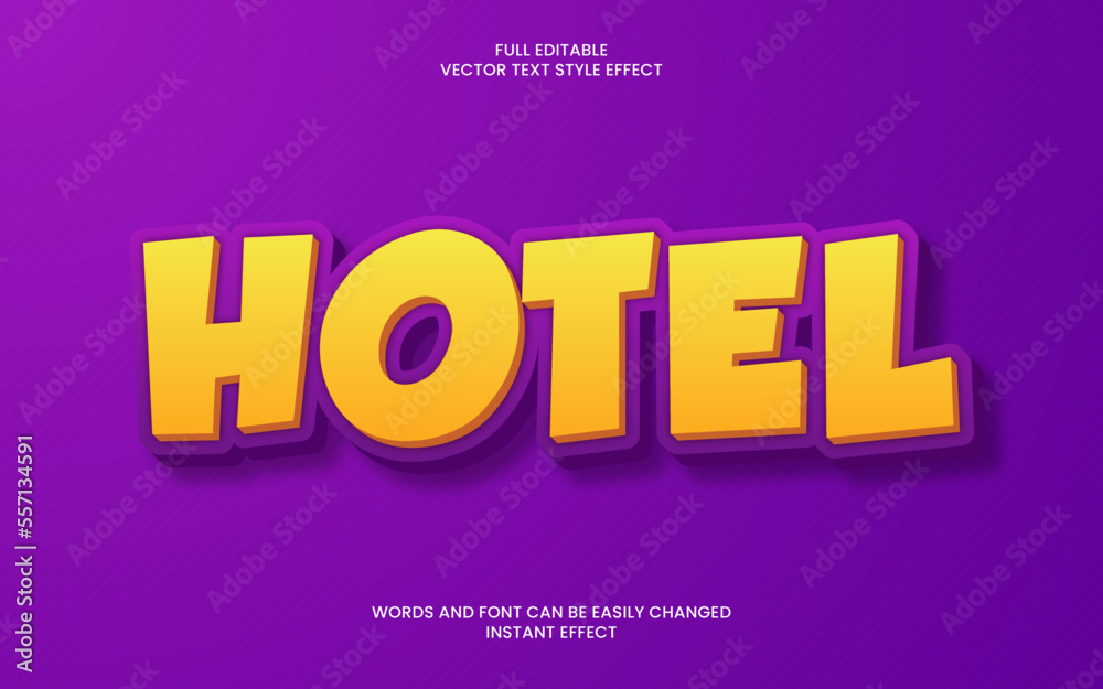 Hotel Text Effect Hotel Text Effect