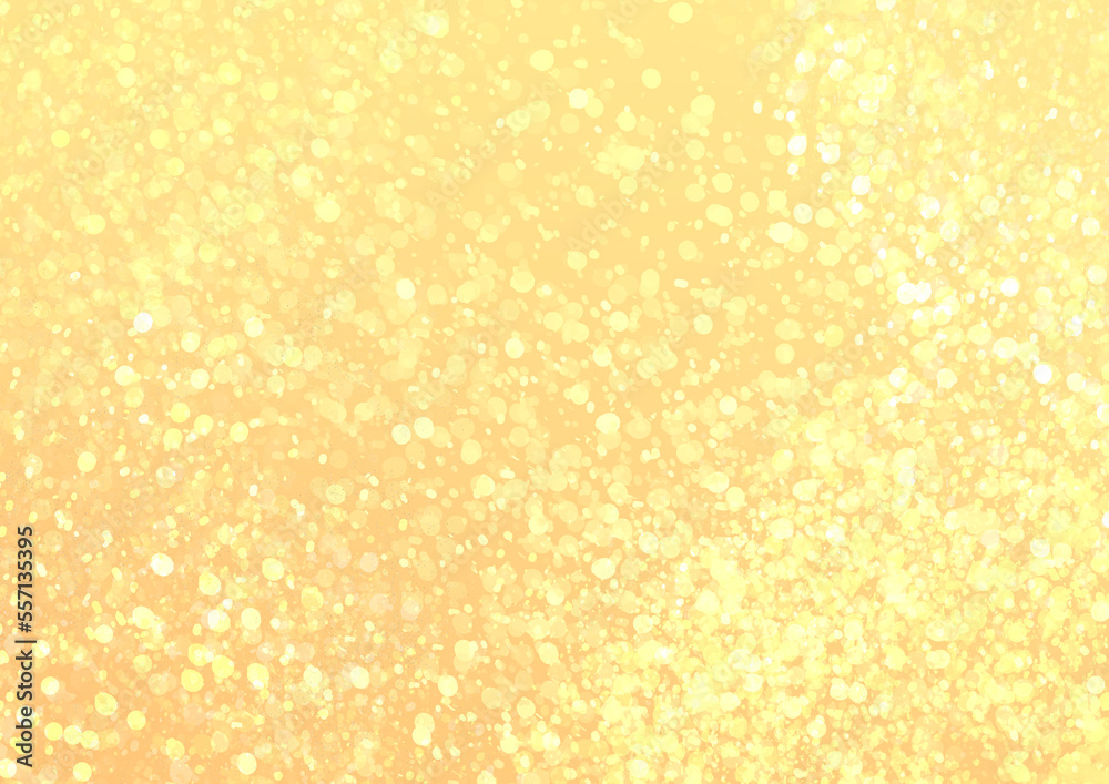 淡いゴールドのキラキラ背景イメージ
