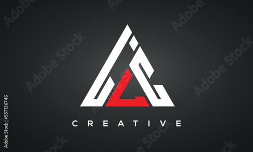 Triangle letters LLC monogram logo	
