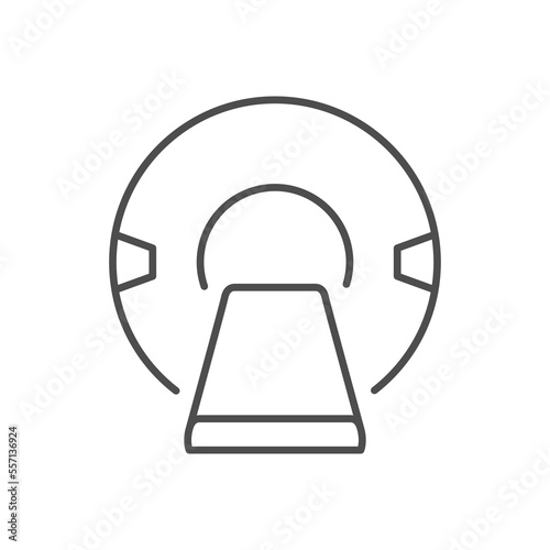 MRI machine line outline icon