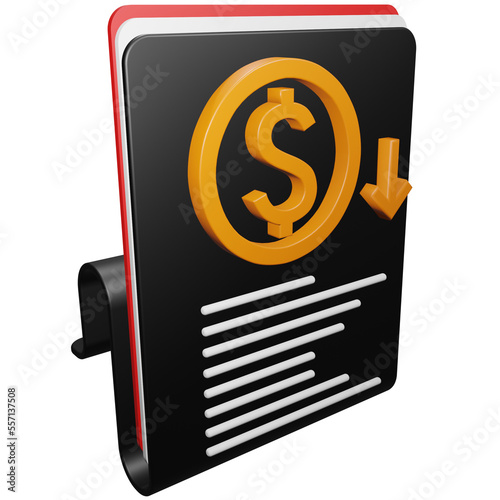 business loss data, financial reports and business bookkeeping